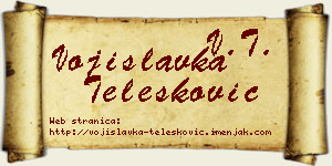 Vojislavka Telesković vizit kartica